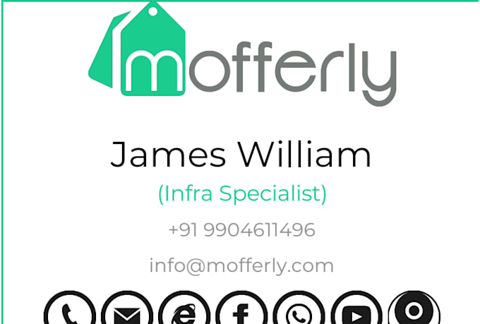 design a professional interactive digital business card and mini website